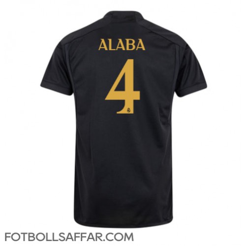 Real Madrid David Alaba #4 Tredjeställ 2023-24 Kortärmad